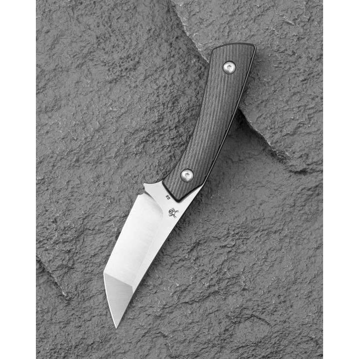 Couteau Bestech Step Lame Tanto Acier D2 Satin Manche G-10 Noir Etui Kydex BFK06A - Livraison Gratuite