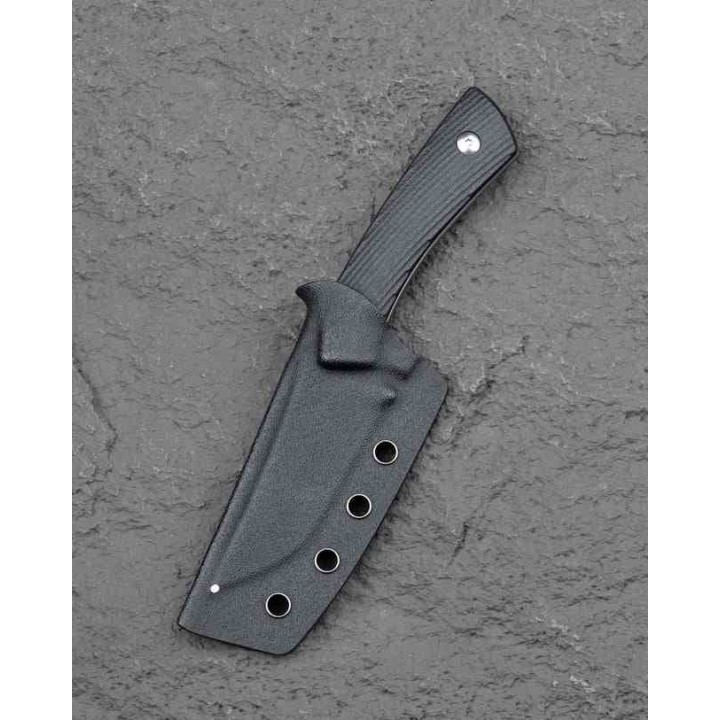 Couteau Bestech Step Lame Tanto Acier D2 Satin Manche G-10 Noir Etui Kydex BFK06A - Livraison Gratuite