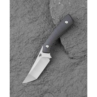 Couteau Bestech Step Lame Tanto Acier D2 Satin Manche G-10 Noir Etui Kydex BFK06A - Livraison Gratuite