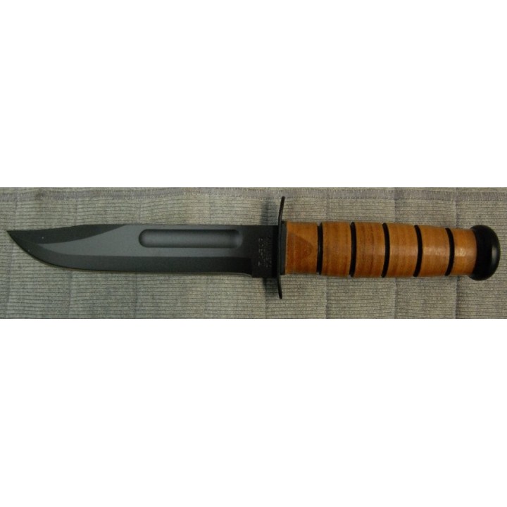 Ka-bar USMC Fighter Plain - KA1217 - Couteau de combat KaBar Made In USA