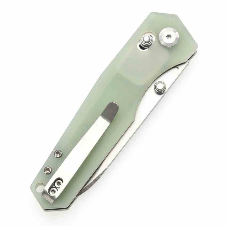 Couteau Tenable Beaver Jade Lame Acier Nitro-V Manche G10 Axis Lock T1105V4 - Livraison Gratuite