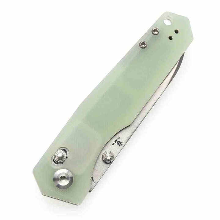 Couteau Tenable Beaver Jade Lame Acier Nitro-V Manche G10 Axis Lock T1105V4 - Livraison Gratuite