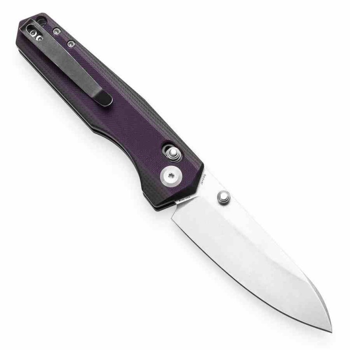 Couteau Tenable Beaver Black/Purple Lame Acier Nitro-V Manche G10 Axis Lock T1105V1 - Livraison Gratuite