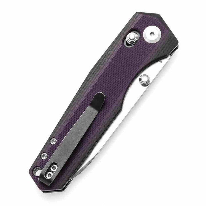 Couteau Tenable Beaver Black/Purple Lame Acier Nitro-V Manche G10 Axis Lock T1105V1 - Livraison Gratuite