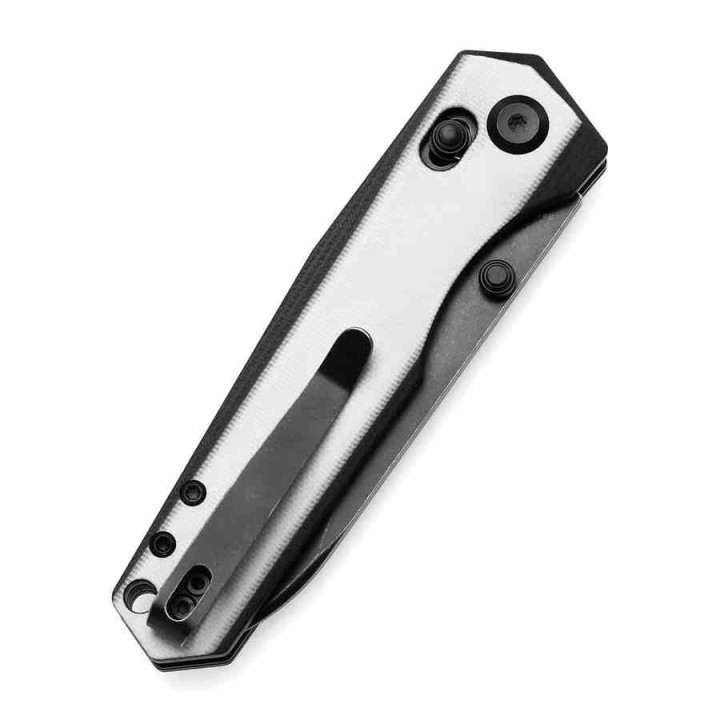 Couteau Tenable Beaver Black/White Lame Acier Nitro-V Manche G10 Axis Lock T1105V2 - Livraison Gratuite