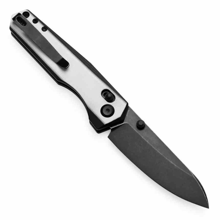Couteau Tenable Beaver Black/White Lame Acier Nitro-V Manche G10 Axis Lock T1105V2 - Livraison Gratuite
