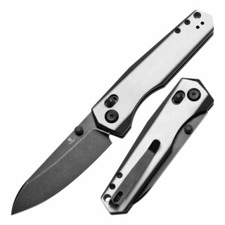 Couteau Tenable Beaver Black/White Lame Acier Nitro-V Manche G10 Axis Lock T1105V2 - Livraison Gratuite