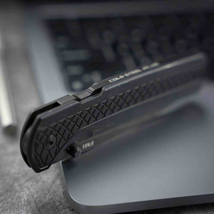 Couteau Cold Steel FM-1 Atlas Lock Black Lame Acier S35VN Manche Titane Clip CSFL35FMABK - Livraison Gratuite