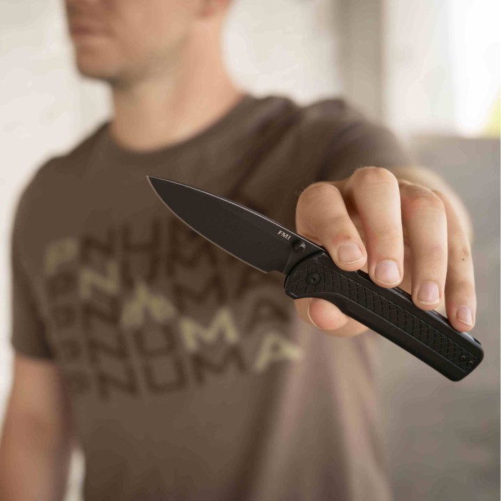 Couteau Cold Steel FM-1 Atlas Lock Black Lame Acier S35VN Manche Titane Clip CSFL35FMABK - Livraison Gratuite