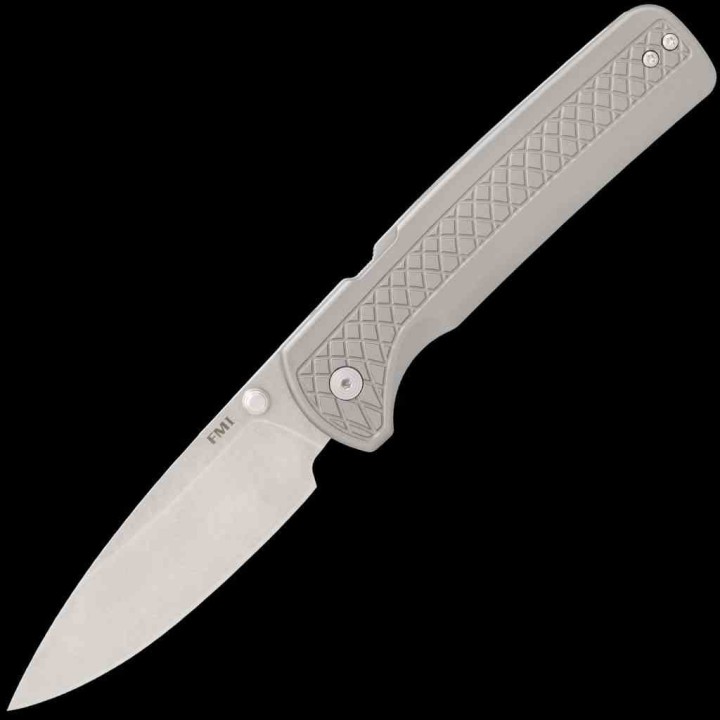 Couteau Cold Steel FM-1 Atlas Lock Gray Lame Acier S35VN Manche Titane Clip CSFL35FMASA - Livraison Gratuite