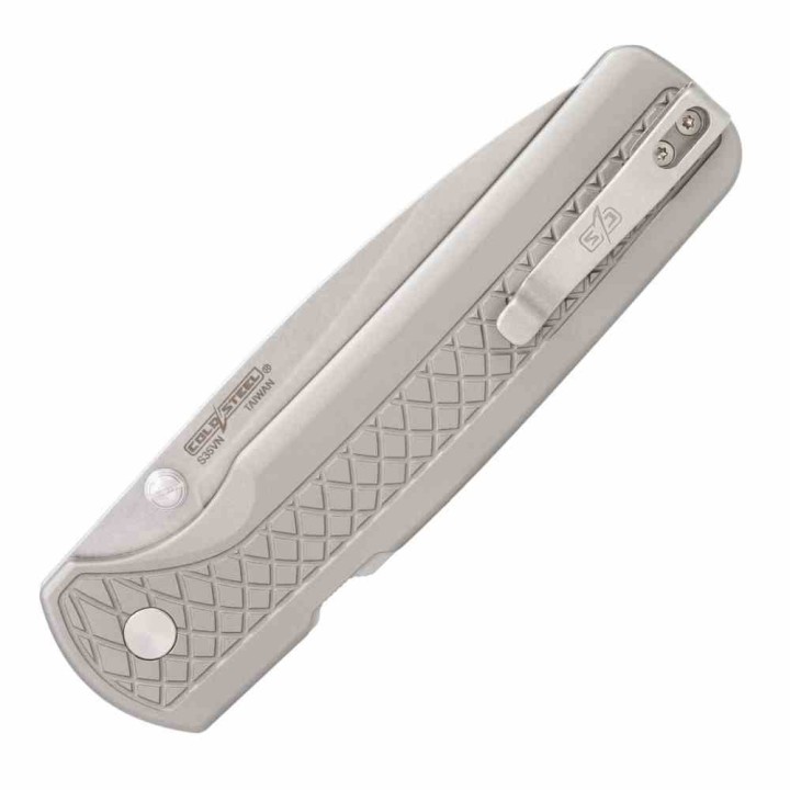Couteau Cold Steel FM-1 Atlas Lock Gray Lame Acier S35VN Manche Titane Clip CSFL35FMASA - Livraison Gratuite