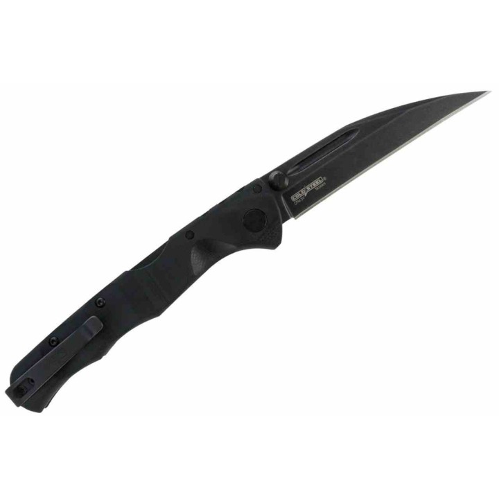 Couteau Cold Steel Frenzy II Tri-Ad Lock Lame Wharncliffe Acier CPM 3V Noir Manche G-10 Clip CSFL35FRNBKBK - Livraison Gratuite