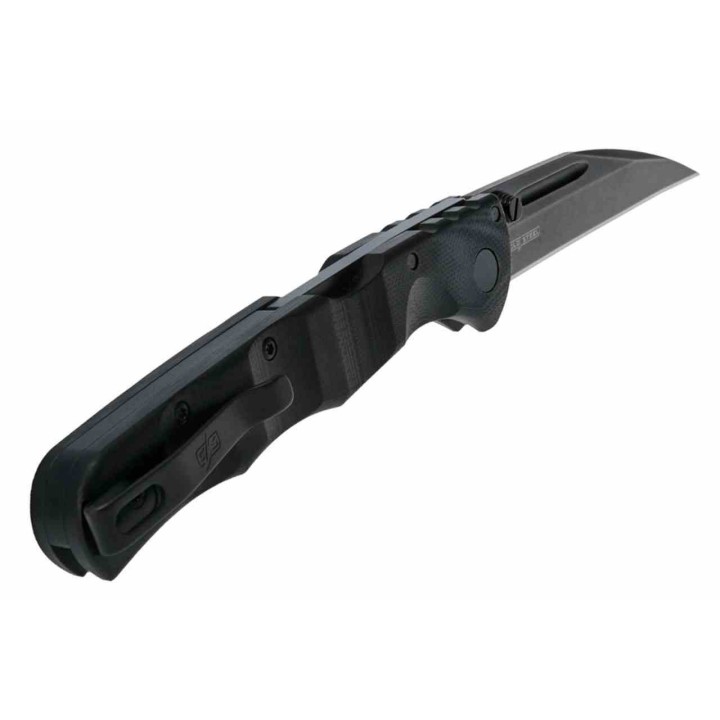 Couteau Cold Steel Frenzy II Tri-Ad Lock Lame Wharncliffe Acier CPM 3V Noir Manche G-10 Clip CSFL35FRNBKBK - Livraison Gratuite