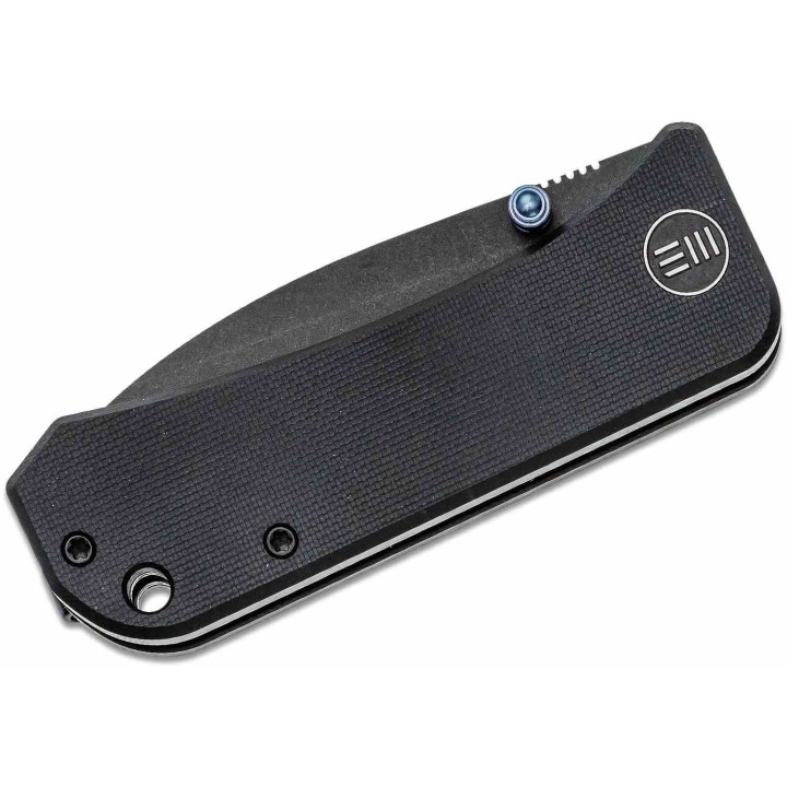 Couteau WE Knife Banter Black Lame Spear Point Acier S35VN Black Manche G-10 Linerlock Clip KIVT WE2004B - Livraison Gratuite