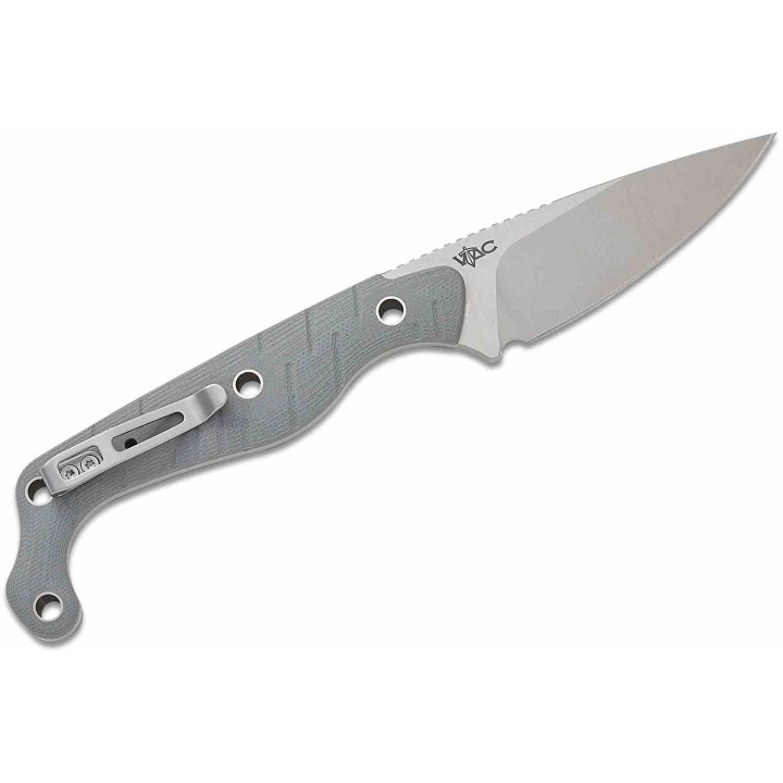 Couteau CIVIVI SOKN Gray Lame Drop Point Acier Nitro-V Satin Manche G-10 Etui Kydex CIVC220272 - Livraison Gratuite