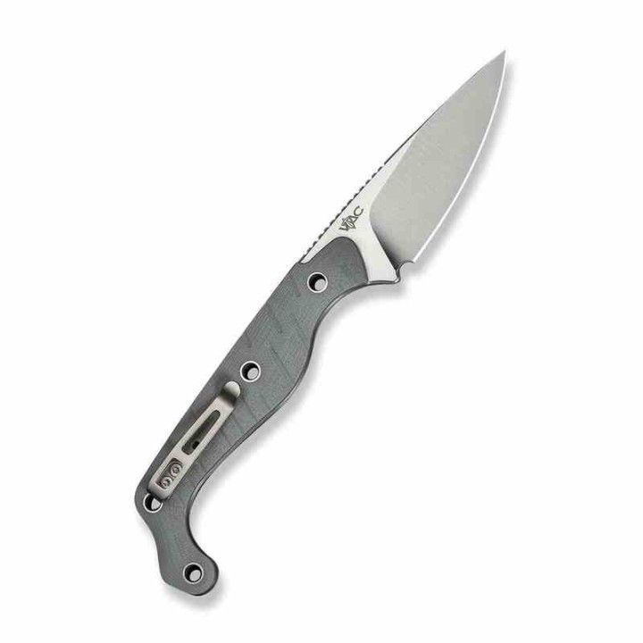Couteau CIVIVI SOKN Gray Lame Drop Point Acier Nitro-V Satin Manche G-10 Etui Kydex CIVC220272 - Livraison Gratuite