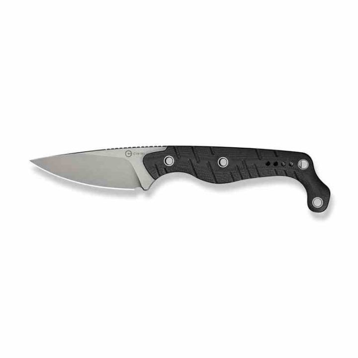 Couteau CIVIVI SOKN Black Lame Drop Point Acier Nitro-V Satin Manche G-10 Etui Kydex CIVC220271 - Livraison Gratuite