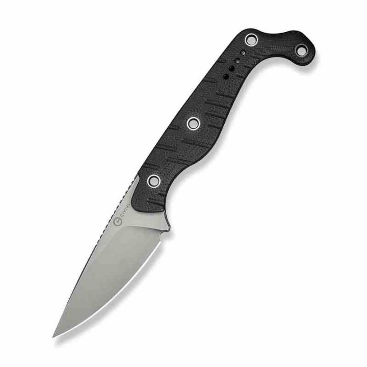 Couteau CIVIVI SOKN Black Lame Drop Point Acier Nitro-V Satin Manche G-10 Etui Kydex CIVC220271 - Livraison Gratuite