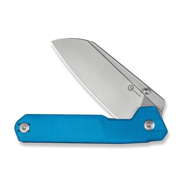 Couteau CIVIVI Hid Blue Lame Reverse Tanto Acier Sandvik 14C28N Satin Manche G-10 KIVT Linerlock CIVC230085 - Livraison Gratuite