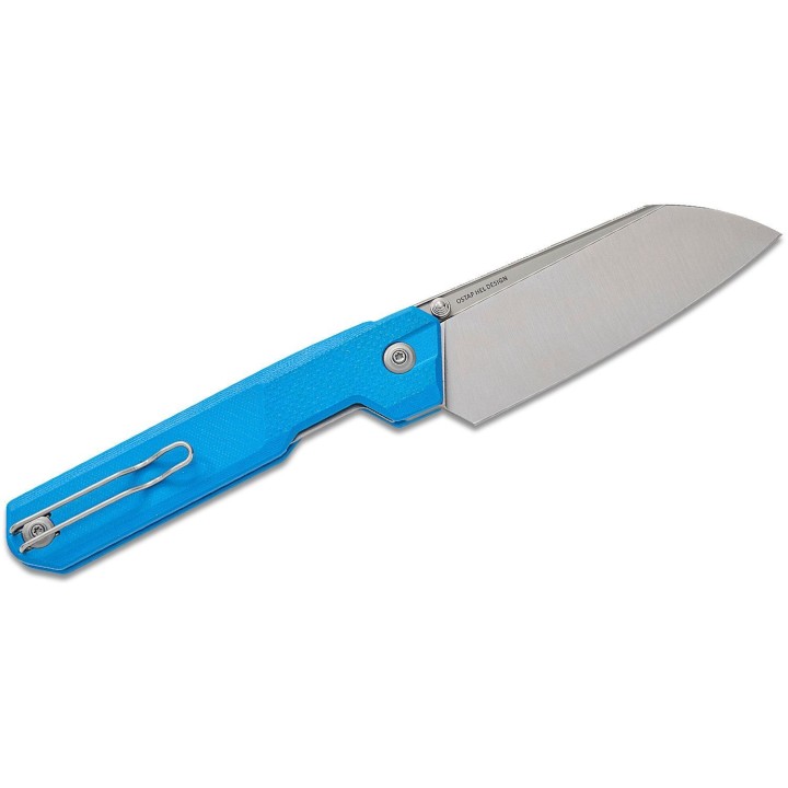 Couteau CIVIVI Hid Blue Lame Reverse Tanto Acier Sandvik 14C28N Satin Manche G-10 KIVT Linerlock CIVC230085 - Livraison Gratuite