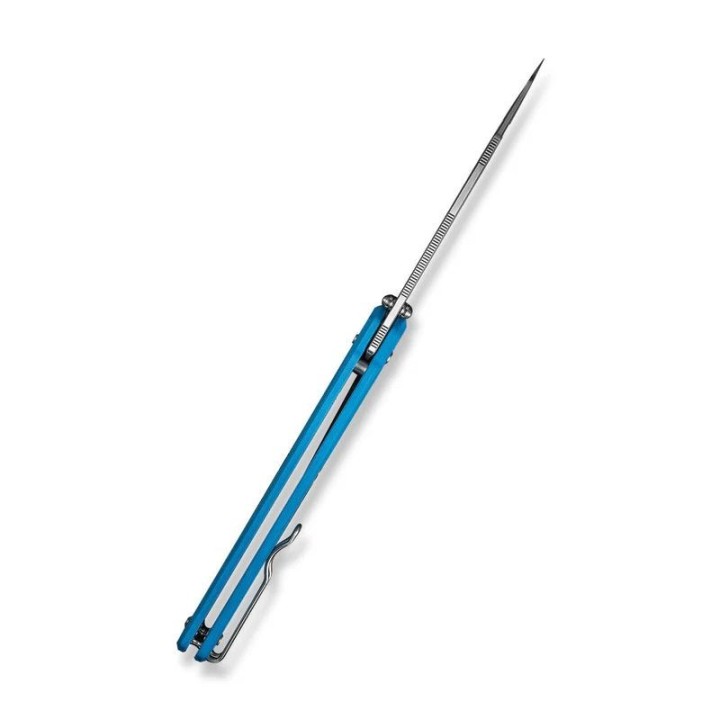 Couteau CIVIVI Hid Blue Lame Reverse Tanto Acier Sandvik 14C28N Satin Manche G-10 KIVT Linerlock CIVC230085 - Livraison Gratuite