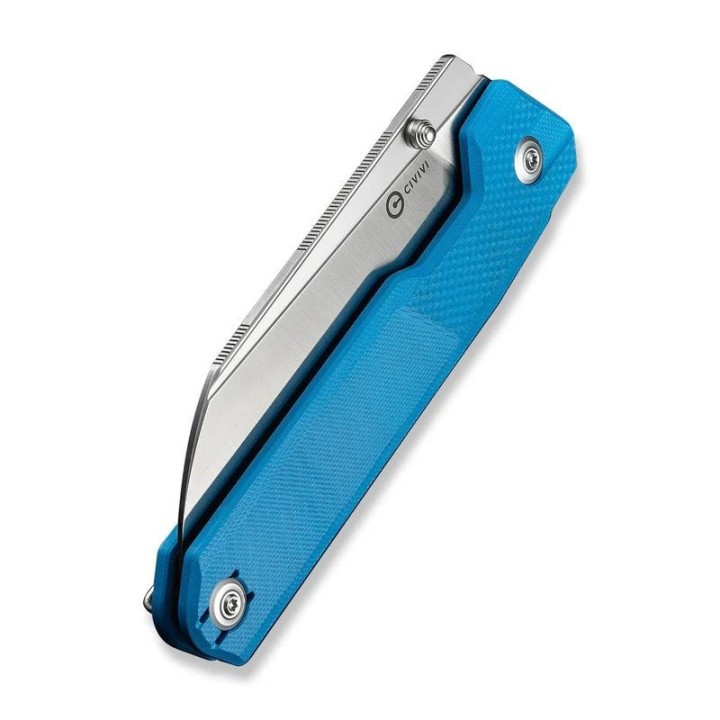 Couteau CIVIVI Hid Blue Lame Reverse Tanto Acier Sandvik 14C28N Satin Manche G-10 KIVT Linerlock CIVC230085 - Livraison Gratuite