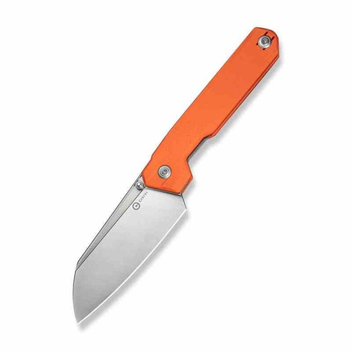 Couteau CIVIVI Hid Orange Lame Reverse Tanto Acier Sandvik 14C28N Manche G-10 KIVT Linerlock CIVC230084 - Livraison Gratuite