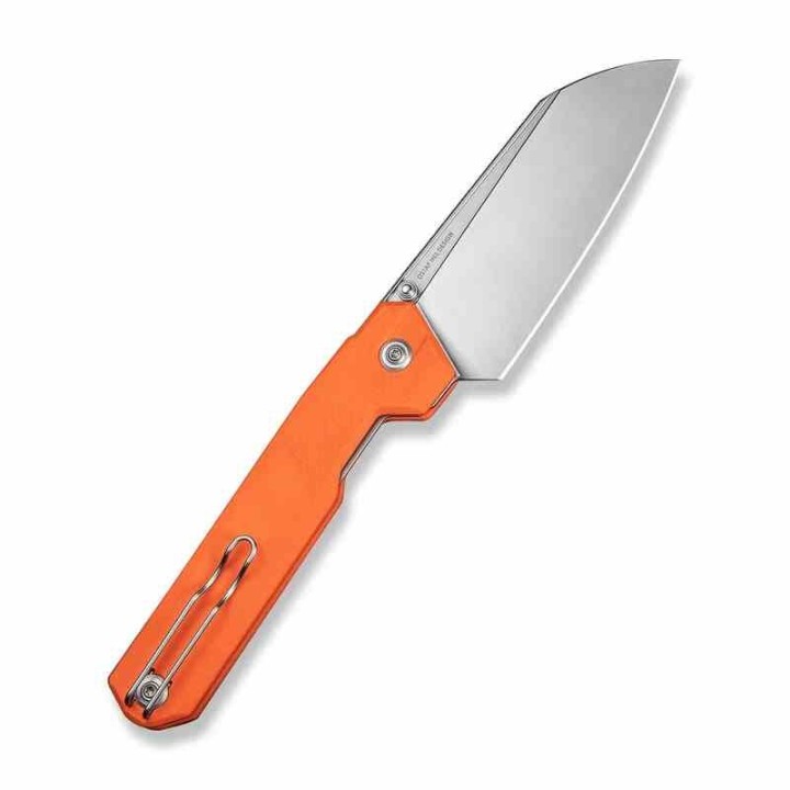 Couteau CIVIVI Hid Orange Lame Reverse Tanto Acier Sandvik 14C28N Manche G-10 KIVT Linerlock CIVC230084 - Livraison Gratuite