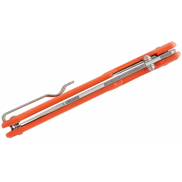 Couteau CIVIVI Hid Orange Lame Reverse Tanto Acier Sandvik 14C28N Manche G-10 KIVT Linerlock CIVC230084 - Livraison Gratuite
