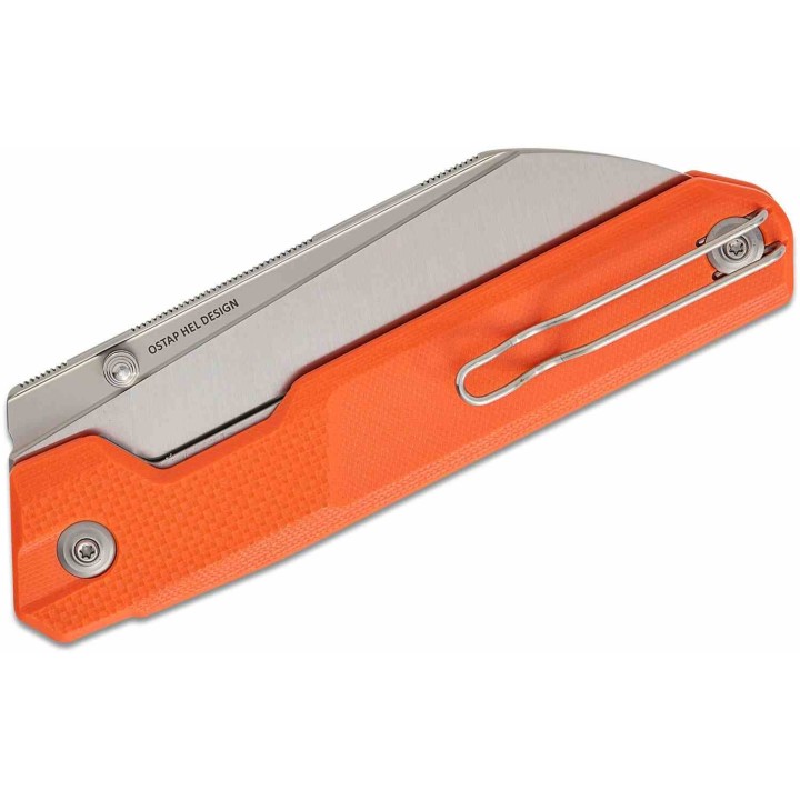 Couteau CIVIVI Hid Orange Lame Reverse Tanto Acier Sandvik 14C28N Manche G-10 KIVT Linerlock CIVC230084 - Livraison Gratuite