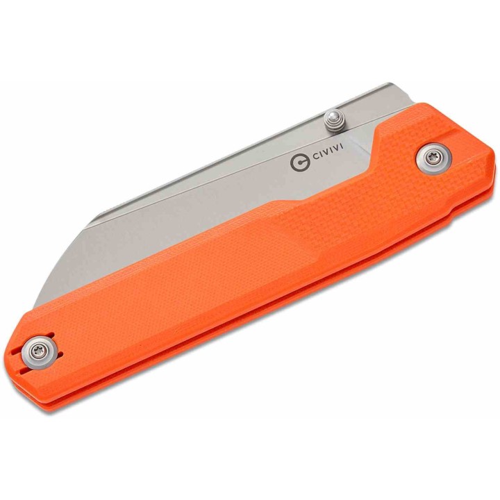 Couteau CIVIVI Hid Orange Lame Reverse Tanto Acier Sandvik 14C28N Manche G-10 KIVT Linerlock CIVC230084 - Livraison Gratuite