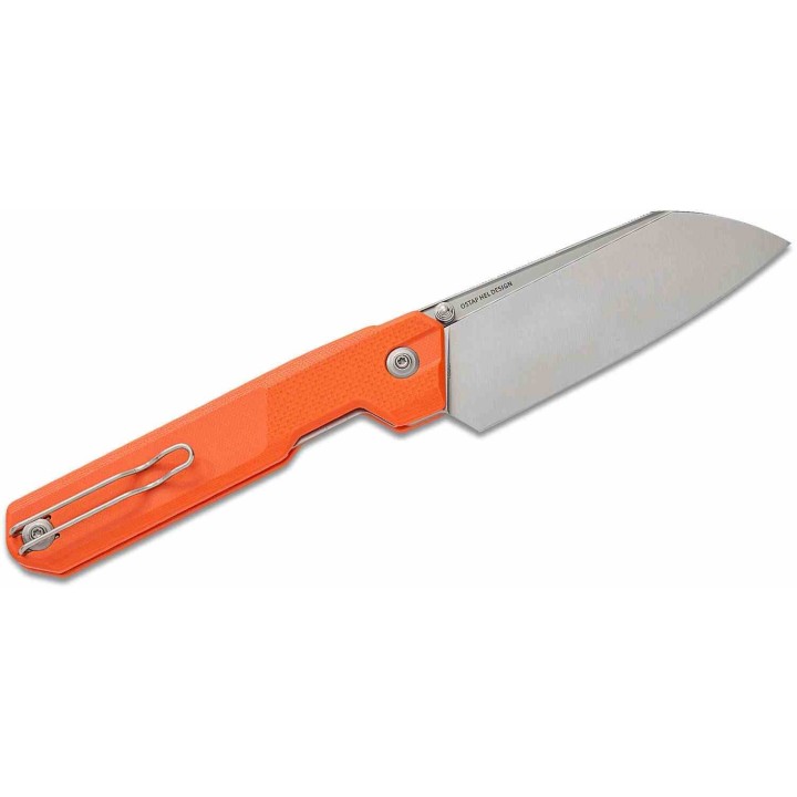 Couteau CIVIVI Hid Orange Lame Reverse Tanto Acier Sandvik 14C28N Manche G-10 KIVT Linerlock CIVC230084 - Livraison Gratuite