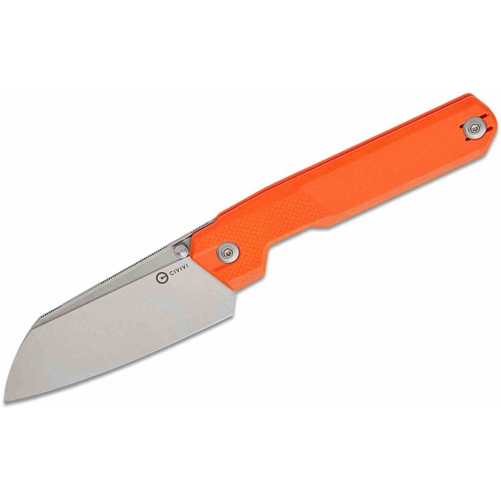 Couteau CIVIVI Hid Orange Lame Reverse Tanto Acier Sandvik 14C28N Manche G-10 KIVT Linerlock CIVC230084 - Livraison Gratuite