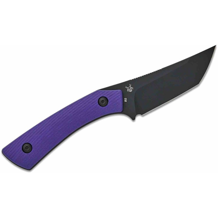 Couteau Bestech Step Lame Tanto Acier D2 black PVD Manche G-10 Purple Etui Kydex BTKFK06C - Livraison Gratuite