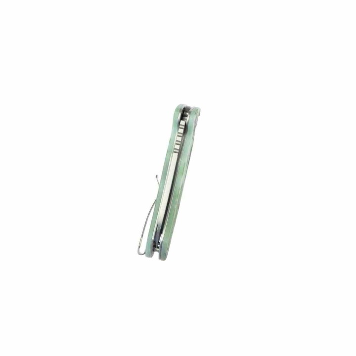 Couteau Kubey Creon Camo Manche G10 Lame Tanto Reverse Acier AUS-10 Button Lock KIVT KUB336J - Livraison Gratuite