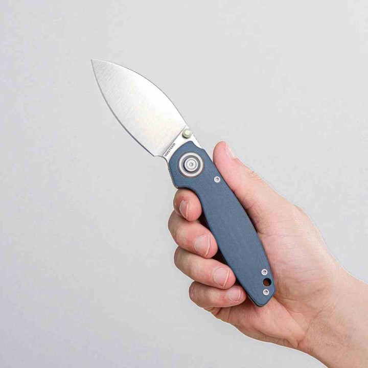 Couteau VOSTEED Shilin Cutter Blue Lame  Acier 154CM Manche G10 Vanchor Lock Clip VOSA2809 - Livraison Gratuite