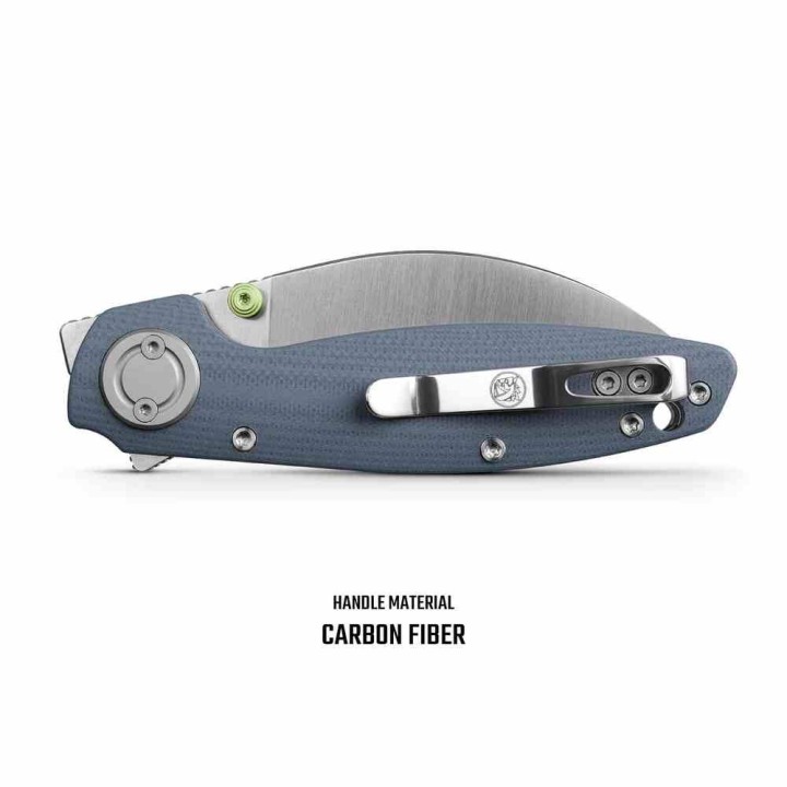 Couteau VOSTEED Shilin Cutter Blue Lame  Acier 154CM Manche G10 Vanchor Lock Clip VOSA2809 - Livraison Gratuite