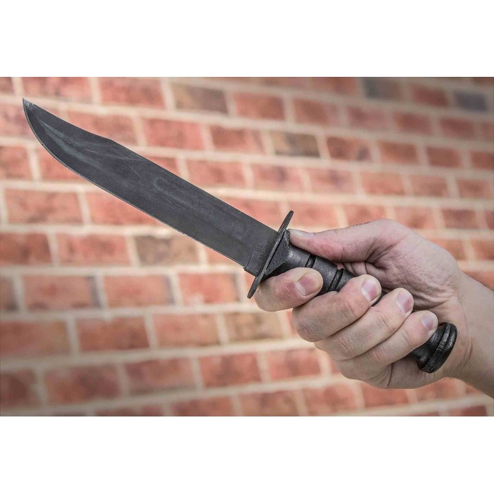 Couteau Marine Ontario 498 Lame Clip Point Acier Carbone 1095 Manche Cuir Etui Cuir USA ON8180 Livraison Gratuite