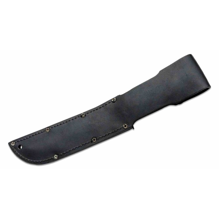 Couteau Marine Ontario 498 Lame Clip Point Acier Carbone 1095 Manche Cuir Etui Cuir USA ON8180 Livraison Gratuite
