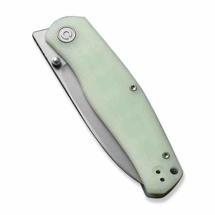 Couteau CIVIVI Sokoke Jade Lame Acier 14C28N Manche G10 Linerlock Clip CIVC220075 - Livraison Gratuite