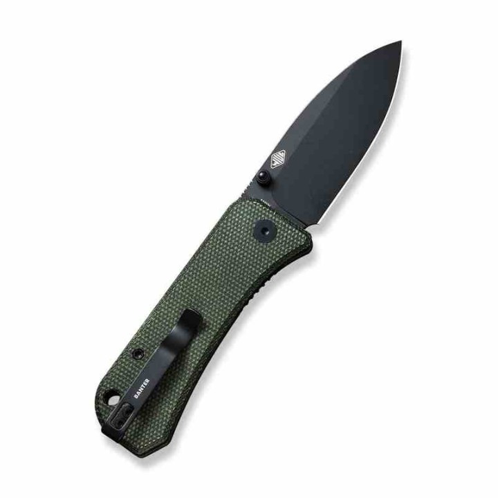 Couteau WE Knife Banter Green Lame Acier S35VN Manche Micarta KIVT Linerlock Clip WE2004J - Livraison Gratuite