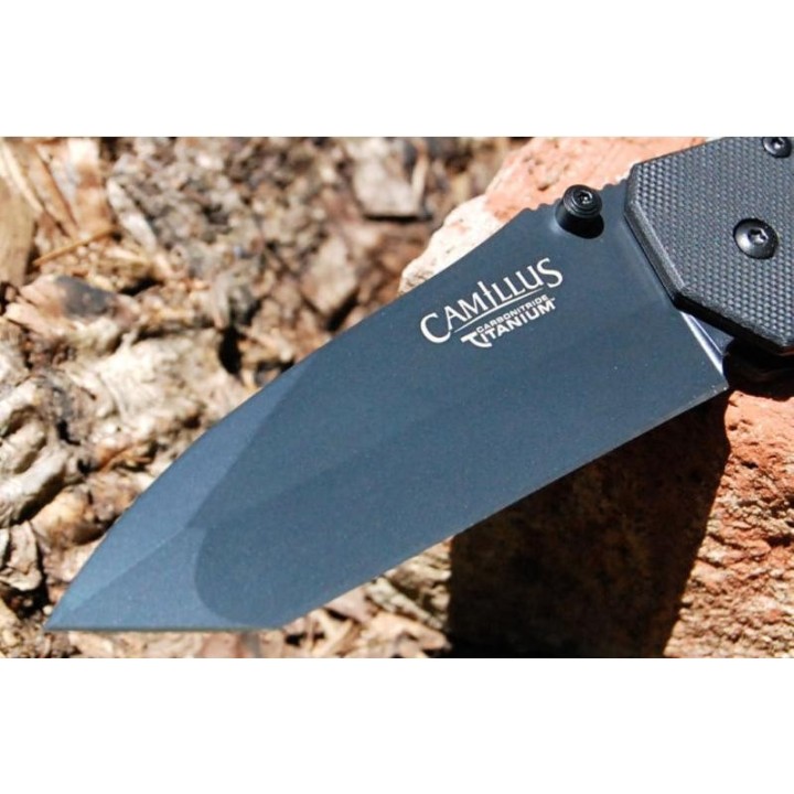 COUTEAU de Combat Camillus 8.25 Ti Folding Knife Acier VG10 Manche G10 CM18672