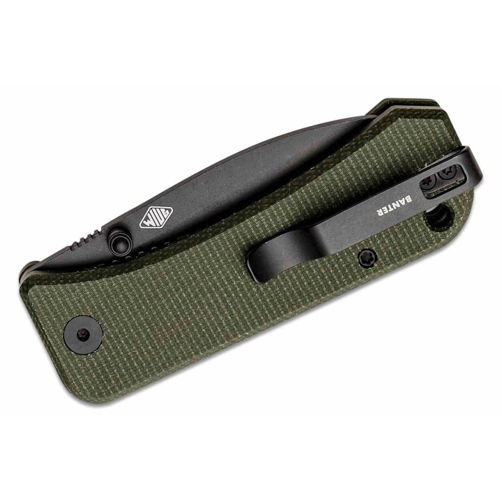 Couteau WE Knife Banter Green Lame Acier S35VN Manche Micarta KIVT Linerlock Clip WE2004J - Livraison Gratuite