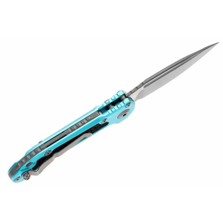 Couteau Microtech LUDT Gen III S/E Turquoise Lame Drop Point Acier M390MK USA MCT113510APTQ - Livraison Gratuite