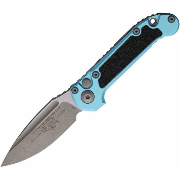 Couteau Microtech LUDT Gen III S/E Turquoise Lame Drop Point Acier M390MK USA MCT113510APTQ - Livraison Gratuite