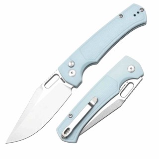 Couteau ArtisanCutlery Revel Mint Green Lame Acier AR-RPM9 Manche FRN Button Lock KIVT ATZ1867PMG - Livraison Gratuite