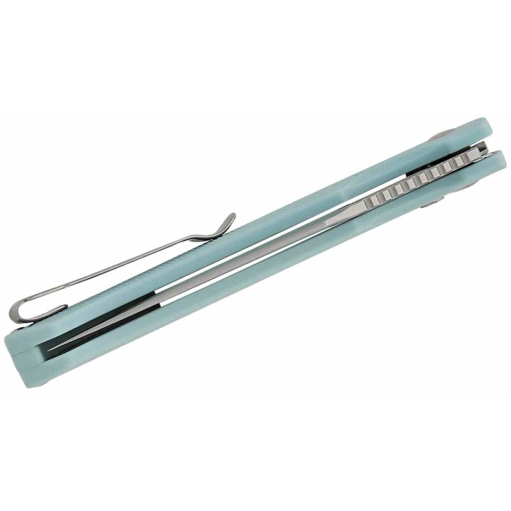 Couteau ArtisanCutlery Revel Mint Green Lame Acier AR-RPM9 Manche FRN Button Lock KIVT ATZ1867PMG - Livraison Gratuite
