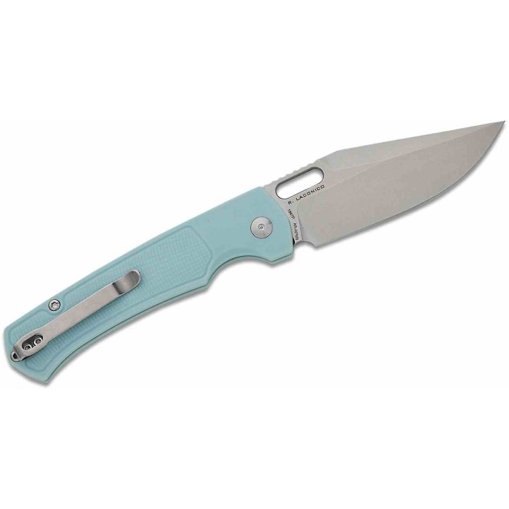 Couteau ArtisanCutlery Revel Mint Green Lame Acier AR-RPM9 Manche FRN Button Lock KIVT ATZ1867PMG - Livraison Gratuite