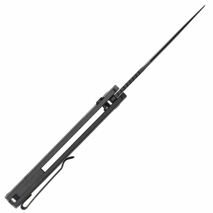 Couteau ArtisanCutlery Revel Black Lame Acier AR-RPM9 Manche FRN Button Lock KIVT ATZ1867PBBK - Livraison Gratuite