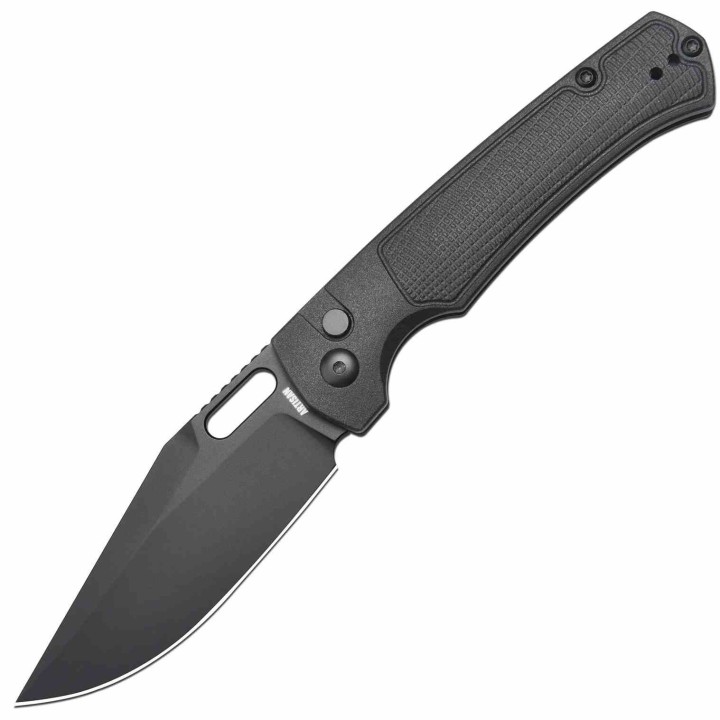 Couteau ArtisanCutlery Revel Black Lame Acier AR-RPM9 Manche FRN Button Lock KIVT ATZ1867PBBK - Livraison Gratuite